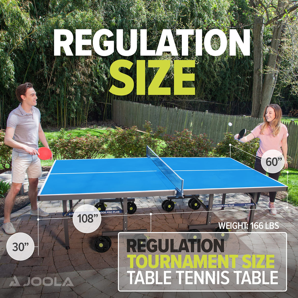 JOOLA Nova Pro Plus Indoor/Outdoor Table Tennis Table with Weatherproof JOOLA