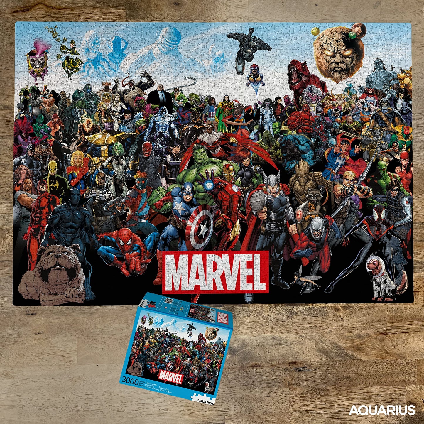 Aquarius Marvel Puzzle Cast (3000 Piece Jigsaw Puzzle) - Officially Licensed Marvel Merchandise & Collectibles - Glare Free - Precision Fit - 32x45in