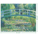 Hinkler Mindbogglers Platinum 1500-Piece Jigsaw Puzzle: Bridge Over a Pond of Water Lilies by Monet - Jigsaws for Adults -Deluxe Jigsaw Puzzles - 33x26in - Intricate Puzzles -Advanced Jigsaws-Hobbies Hinkler
