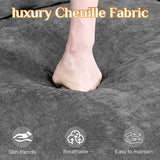 145" U Shaped Cloud Couch Sectionals Comfy Grey Sectional Couches for Living Room Modern Fluffy Oversized Modular Sofas, Chenille Large Big 6 Seat Sofa Set USB Port Central Console Ottoman ONEMMLION