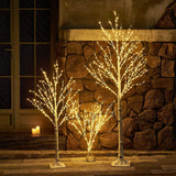 LITBLOOM Lighted Birch Twig Tree with Fairy Lights 4FT 200 LED Lights for Indoor Outdoor Home Christmas Easter Holiday Decoration LITBLOOM