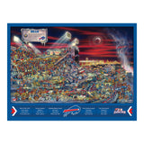 YouTheFan NFL Buffalo Bills Joe Journeyman Puzzle - 500-piece Team Color, 18" x 24" - Finished puzzle size YouTheFan