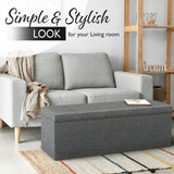 43" Folding Storage Ottoman Bench for Living Room, Bedroom, TV Entertainment - Bedroom Bench with Hidden Storage, Foot Rest Stool - 660 Capacity & Holds up to 5.6 Cubic Feet of Storage - DARK GREY Lifetime Home