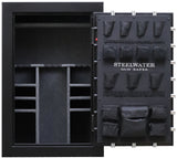 STEELWATER GUN SAFES New Improved Heavy Duty E.M.P Proof, 39 Long Gun, 60 MInute Fire Protection, Auto LED LIghts, Dehumidifier, Door Organizer, Interior Outlet, for Rifles and more. AMLD593924-EMP Steelwater Gun Safes