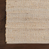 nuLOOM 7'6" x 9'6" Elfriede Jute & Cotton Hand Woven Area Rug, Natural, Solid Rustic Farmhouse Style, Weaved Design, Natural Fiber, For Bedroom, Living Room, Dining Room, Hallway, Office, Entryway nuLOOM