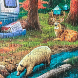 500 Piece Puzzles for Adults - Difficult Jigsaw Puzzles for Adults Challenging - Forest Bear Adventure Mulic