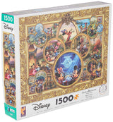 Ceaco - Thomas Kinkade - Disney Dreams Collection - Mickey's 90th Birthday Collage - 1500 Piece Jigsaw Puzzle,Golden Color, 3401-29, 32 x 24 Ceaco
