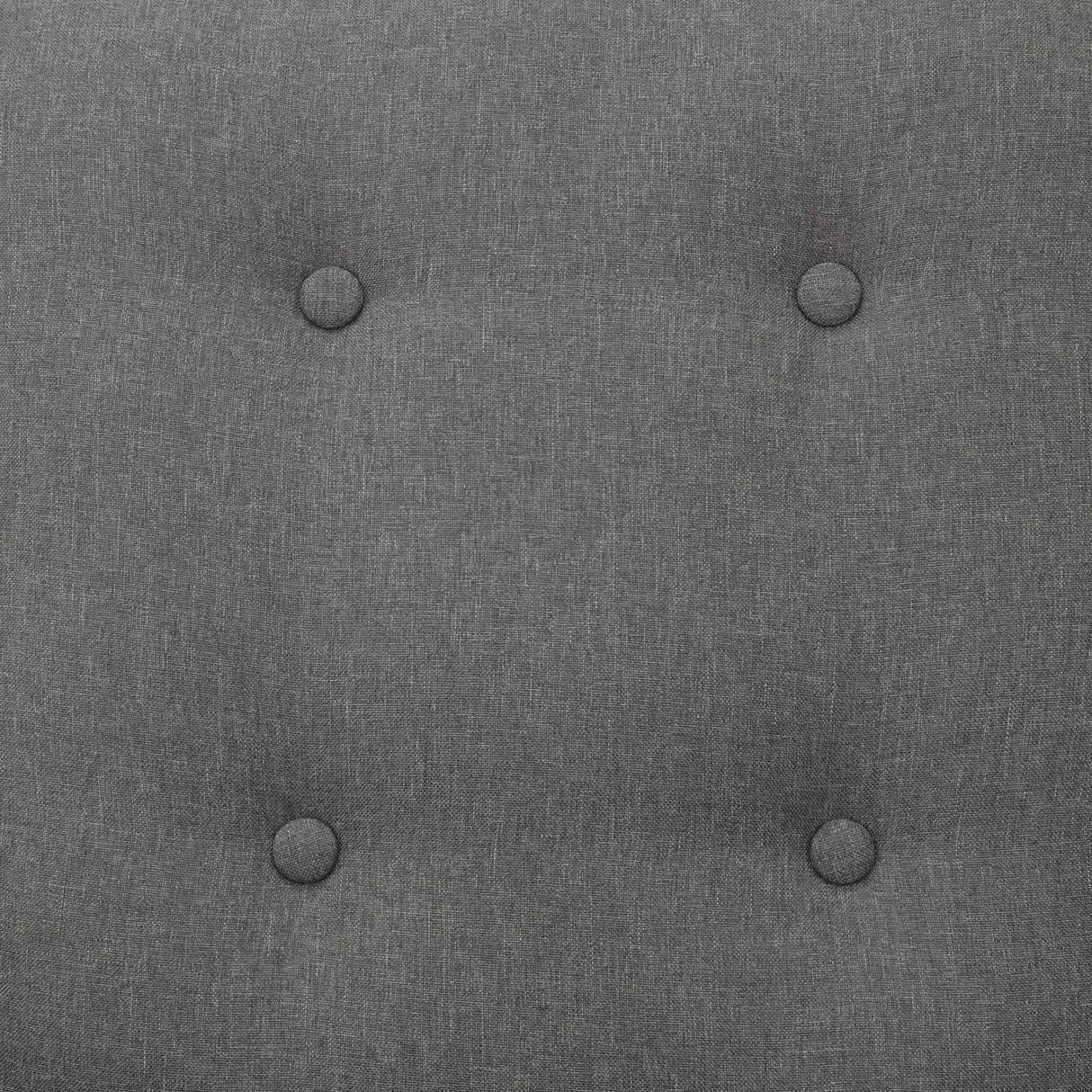 HOMCOM Wingback Swivel Recliner Chair Glider Rocking Chair for Nursery with Button Tufted, Padded Single Home Theater Seater for Living Room Bedroom, Grey HOMCOM