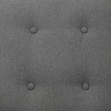 HOMCOM Wingback Swivel Recliner Chair Glider Rocking Chair for Nursery with Button Tufted, Padded Single Home Theater Seater for Living Room Bedroom, Grey HOMCOM