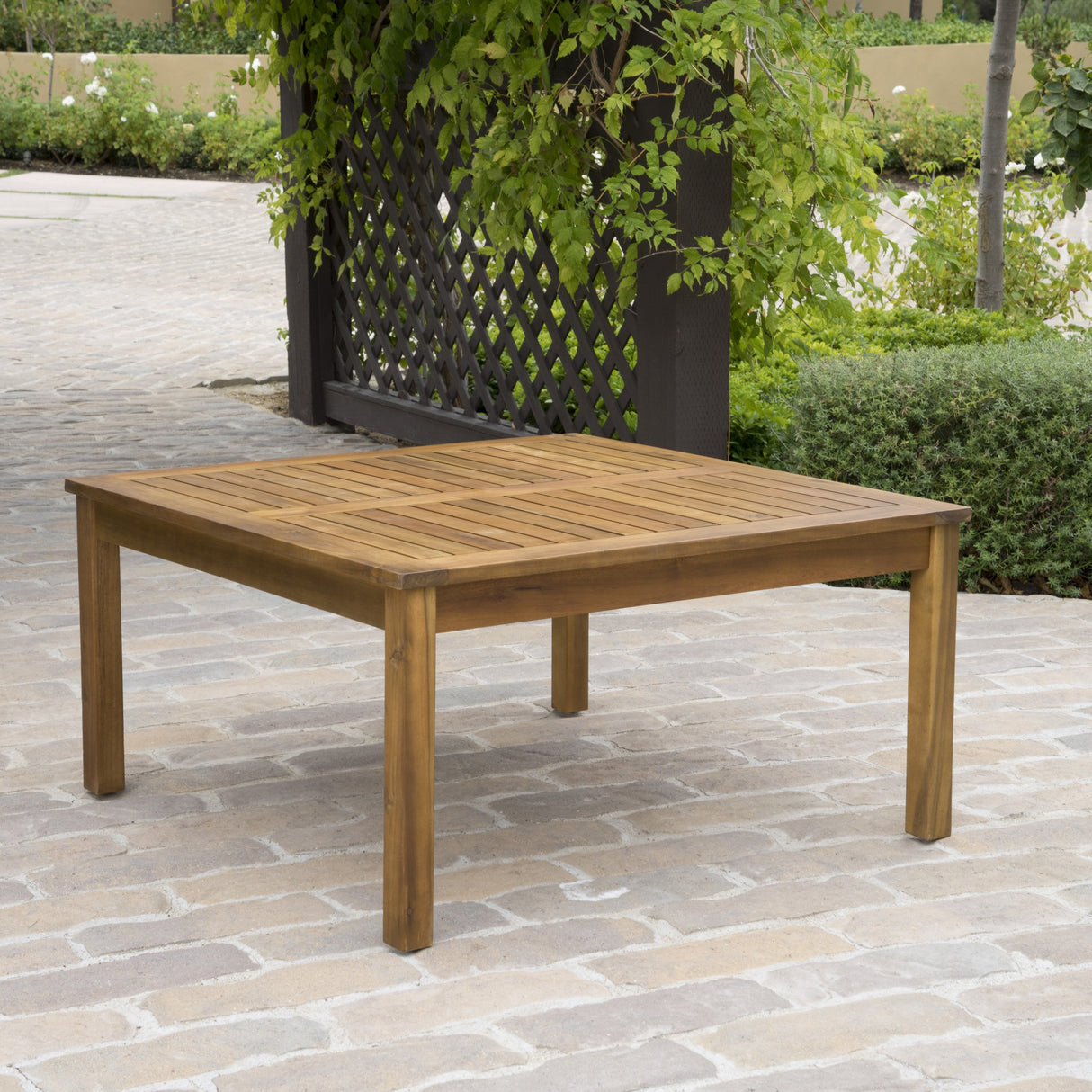 Christopher Knight Home Perla Outdoor Acacia Wood Coffee Table, Teak Finish ,Brown Christopher Knight Home