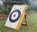 2-Ring Foldable Axe and Knife Throwing Target WoodArtSupply