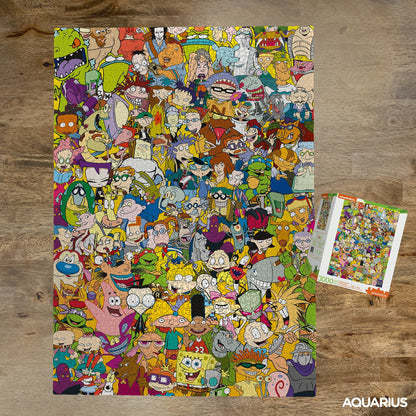 Aquarius Nickelodeon 90s Puzzle (3000 Piece Jigsaw Puzzle) - Officially Licensed Nickelodeon Merchandise & Collectibles - Glare Free - Precision Fit - 32 x 45 Inches