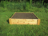 Infinite Cedar Premium Cedar Raised Garden Bed - 1" Thick Wood (4' x 4' x 11" H) Infinite Cedar
