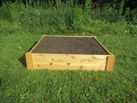 Infinite Cedar Premium Cedar Raised Garden Bed - 1" Thick Wood (4' x 4' x 11" H) Infinite Cedar