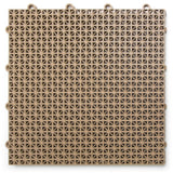 Big Floors DT40BEIG DuraGrid Outdoor Modular Interlocking Multi-Use Plastic Deck Tile, 40 Pack, Beige Big Floors