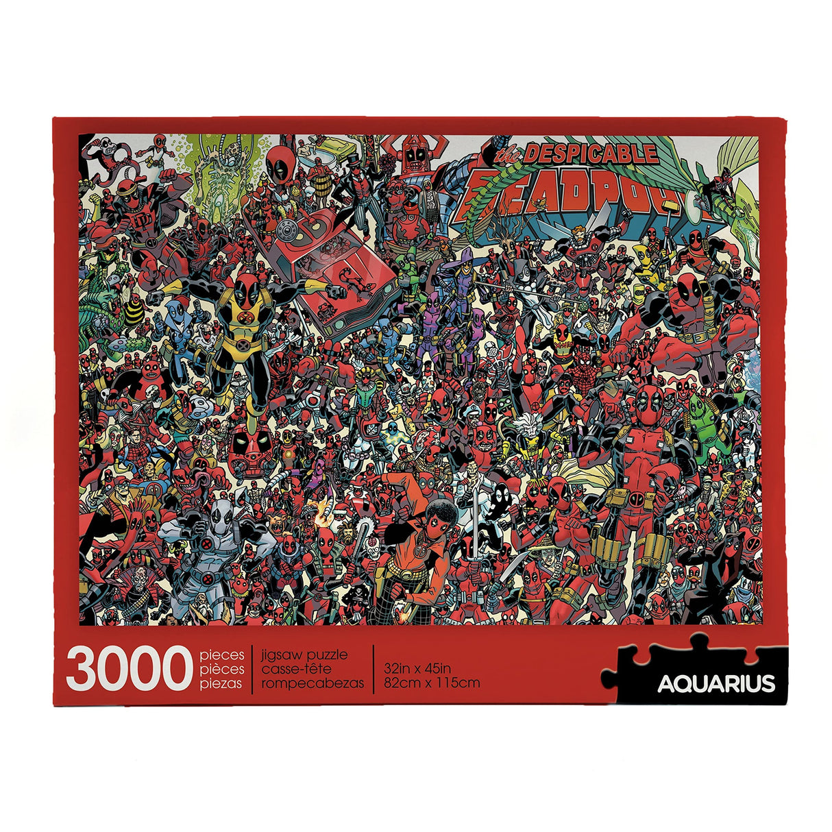 Aquarius Marvel Puzzle Deadpool (3000 Piece Jigsaw Puzzle) - Officially Licensed Marvel Merchandise & Collectibles - Glare Free - Precision Fit - 32 x 45 Inches AQUARIUS