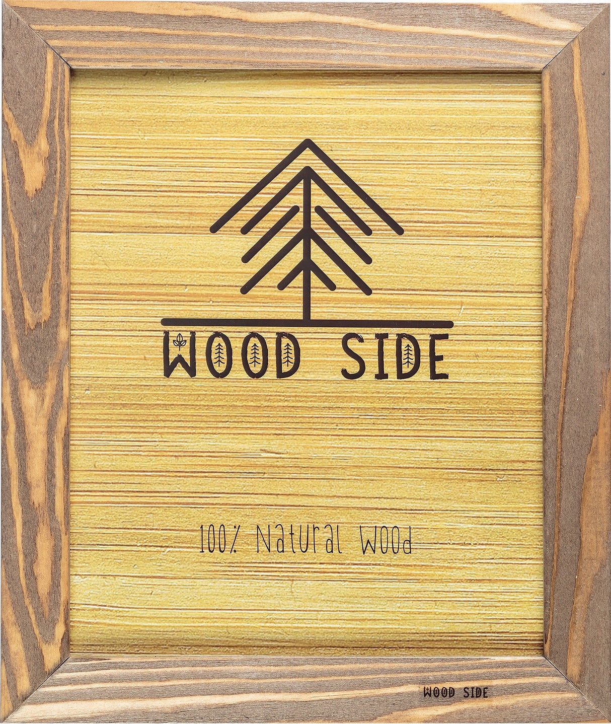 Rustic Wooden Picture Frame 9x12 Inch - 100% Natural Solid Eco Distressed Wood for Wall Mounting Photo Frame - Walnut WOOD SIDE ORBIS