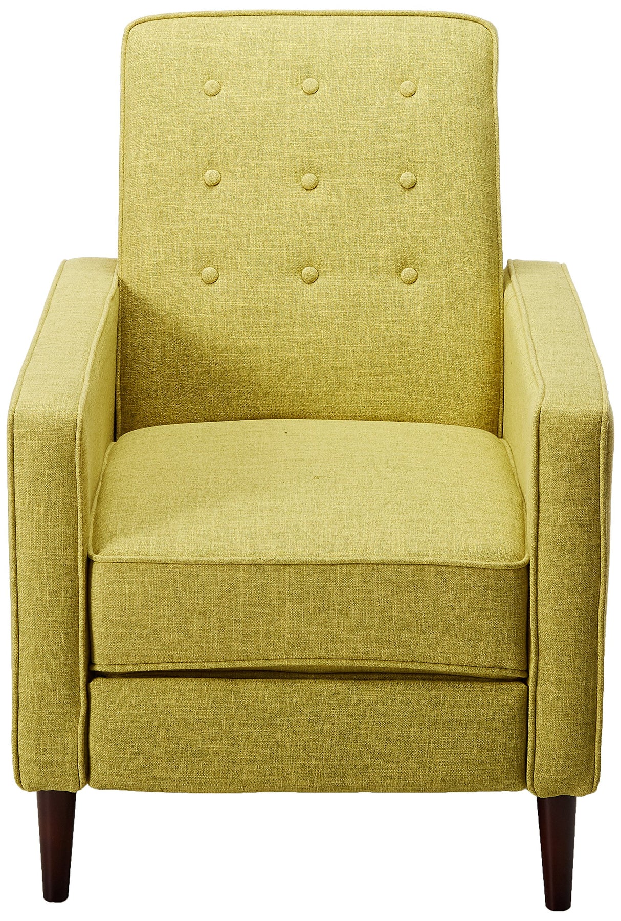 Christopher Knight Home Mervynn Mid-Century Modern Fabric Recliner, polyester, Muted Green / Dark Espresso Christopher Knight Home