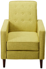 Christopher Knight Home Mervynn Mid-Century Modern Fabric Recliner, polyester, Muted Green / Dark Espresso Christopher Knight Home