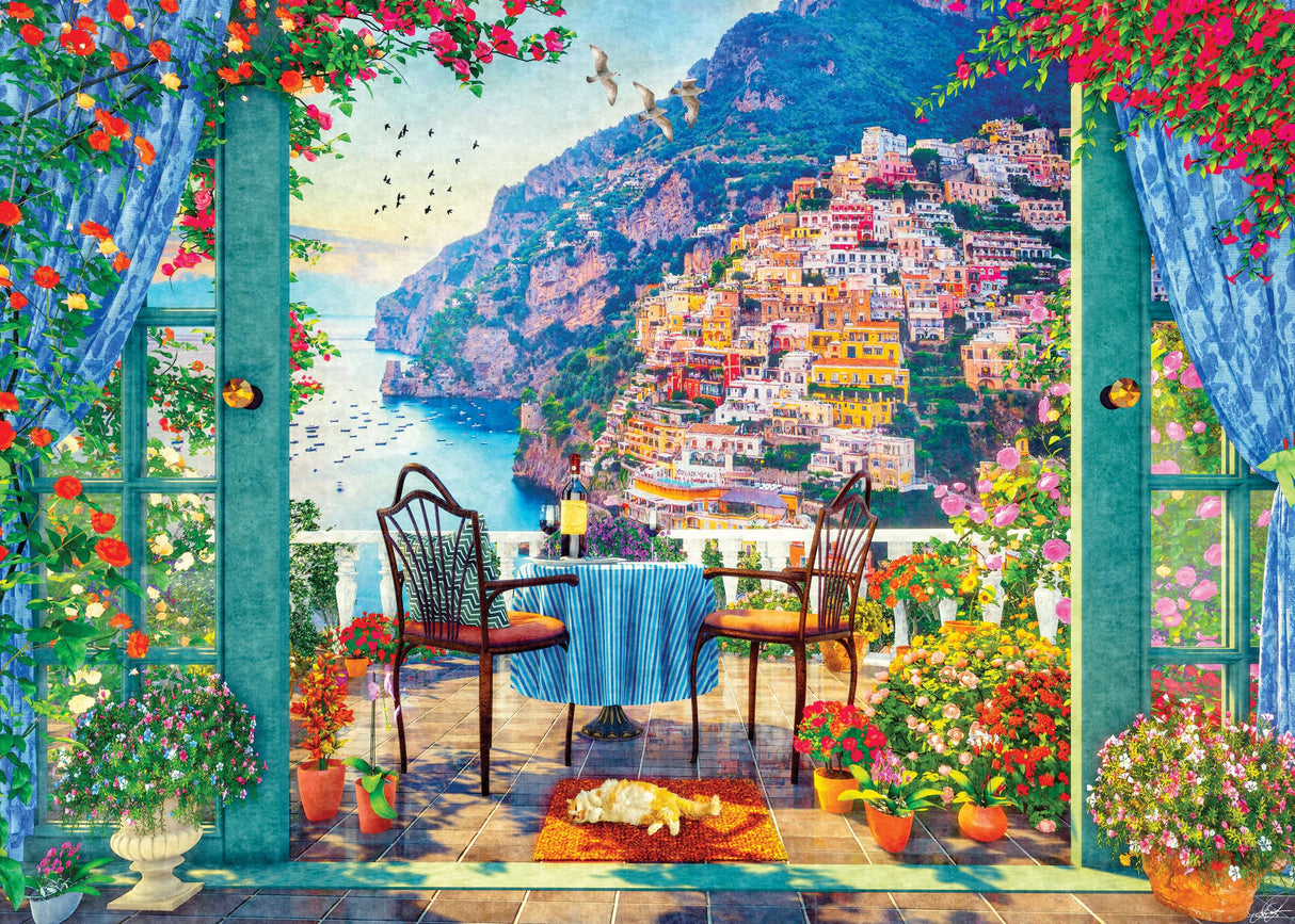 Positano Balcony 1000-Piece Jigsaw Puzzle PETER PAUPER PRESS