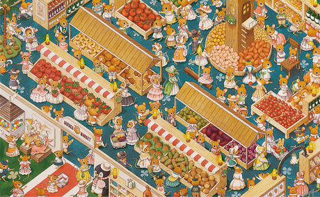 Pintoo Jigsaw Puzzles 1000 Piece for Adults - Smart - The Market Beautiful Plastic Puzzle for Home Decor Zero Dust Easy Storage [H1163] Pintoo