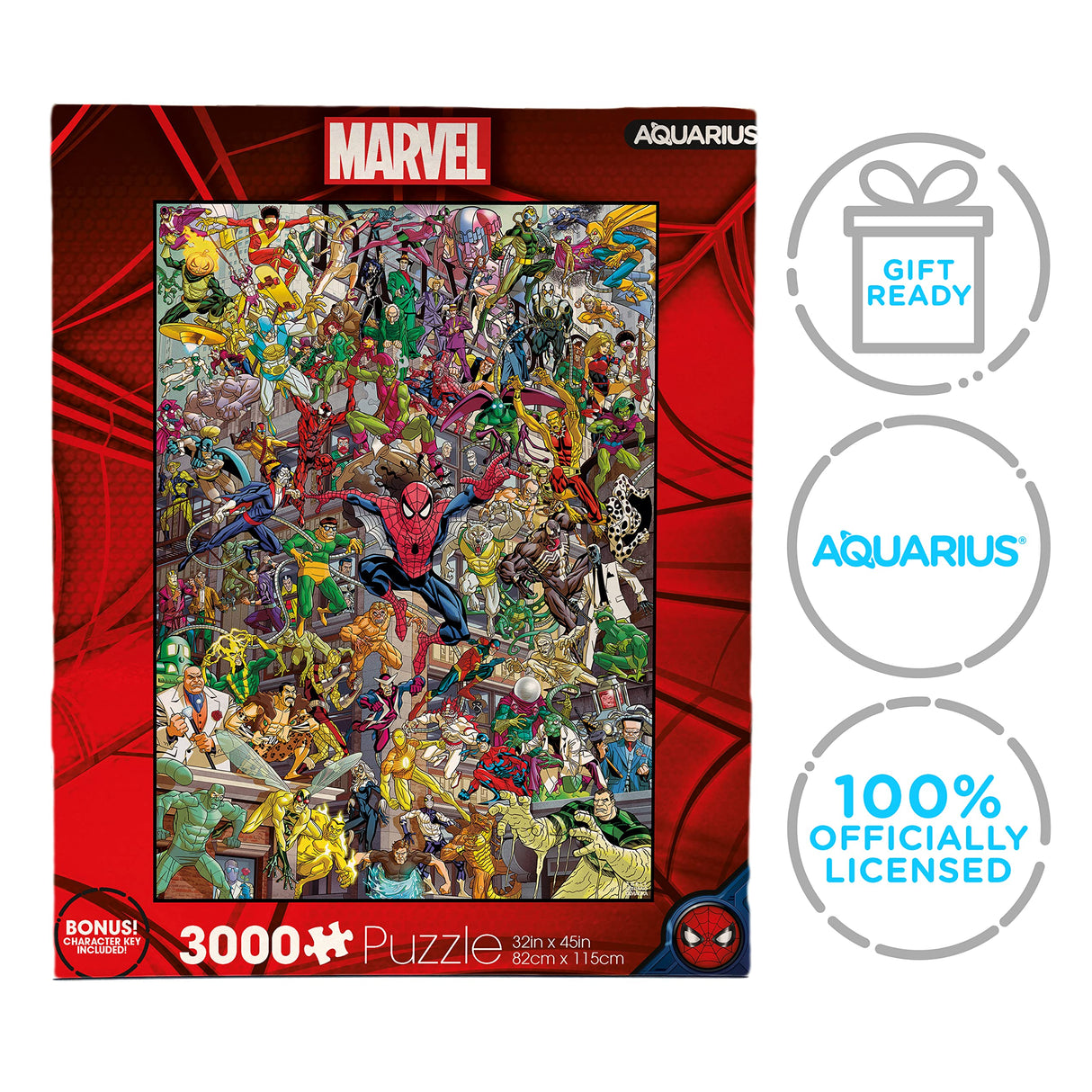AQUARIUS Marvel Spider-Man Villains Puzzle (3000 Piece Jigsaw Puzzle) - Officially Licensed Marvel Comics Merchandise & Collectibles - Glare Free - Precision Fit - 32x45 Inches AQUARIUS