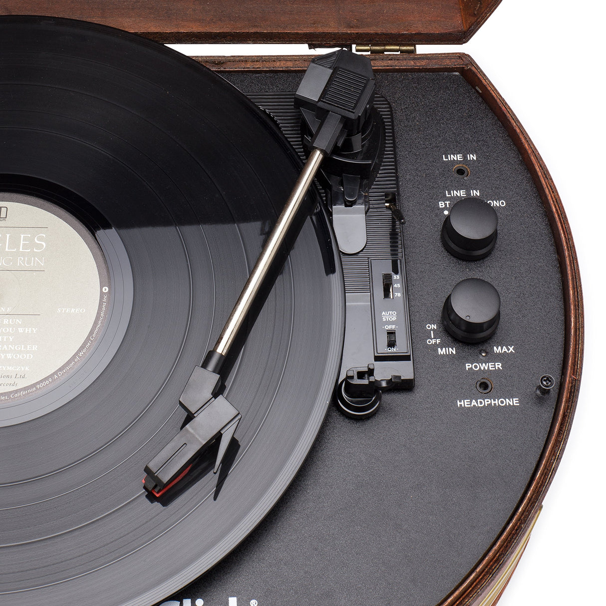 ClearClick Vintage Suitcase Turntable with Bluetooth & USB - Classic Wooden Retro Style ClearClick