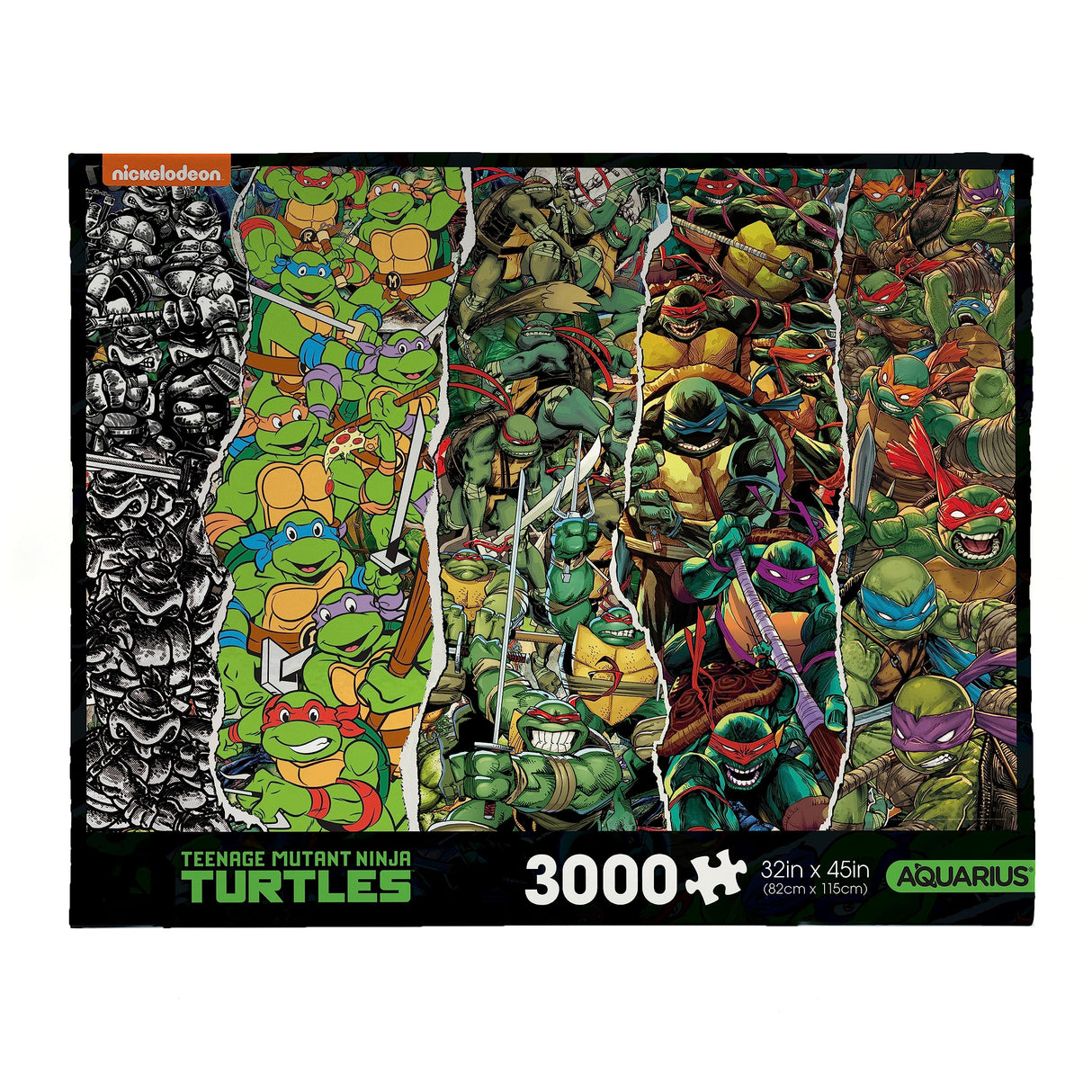 AQUARIUS TMNT Timeline 3000pc Puzzle (3000 Piece Jigsaw Puzzle) - Glare Free - Precision Fit - Officially Licensed Teenage Mutant Ninja Turtles Merchandise & Collectibles - 42x35 Inches AQUARIUS
