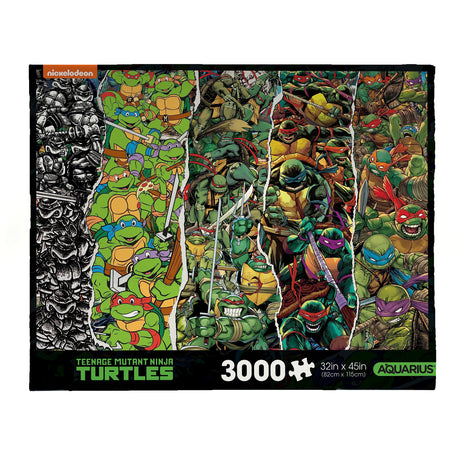 AQUARIUS TMNT Timeline 3000pc Puzzle (3000 Piece Jigsaw Puzzle) - Glare Free - Precision Fit - Officially Licensed Teenage Mutant Ninja Turtles Merchandise & Collectibles - 42x35 Inches AQUARIUS