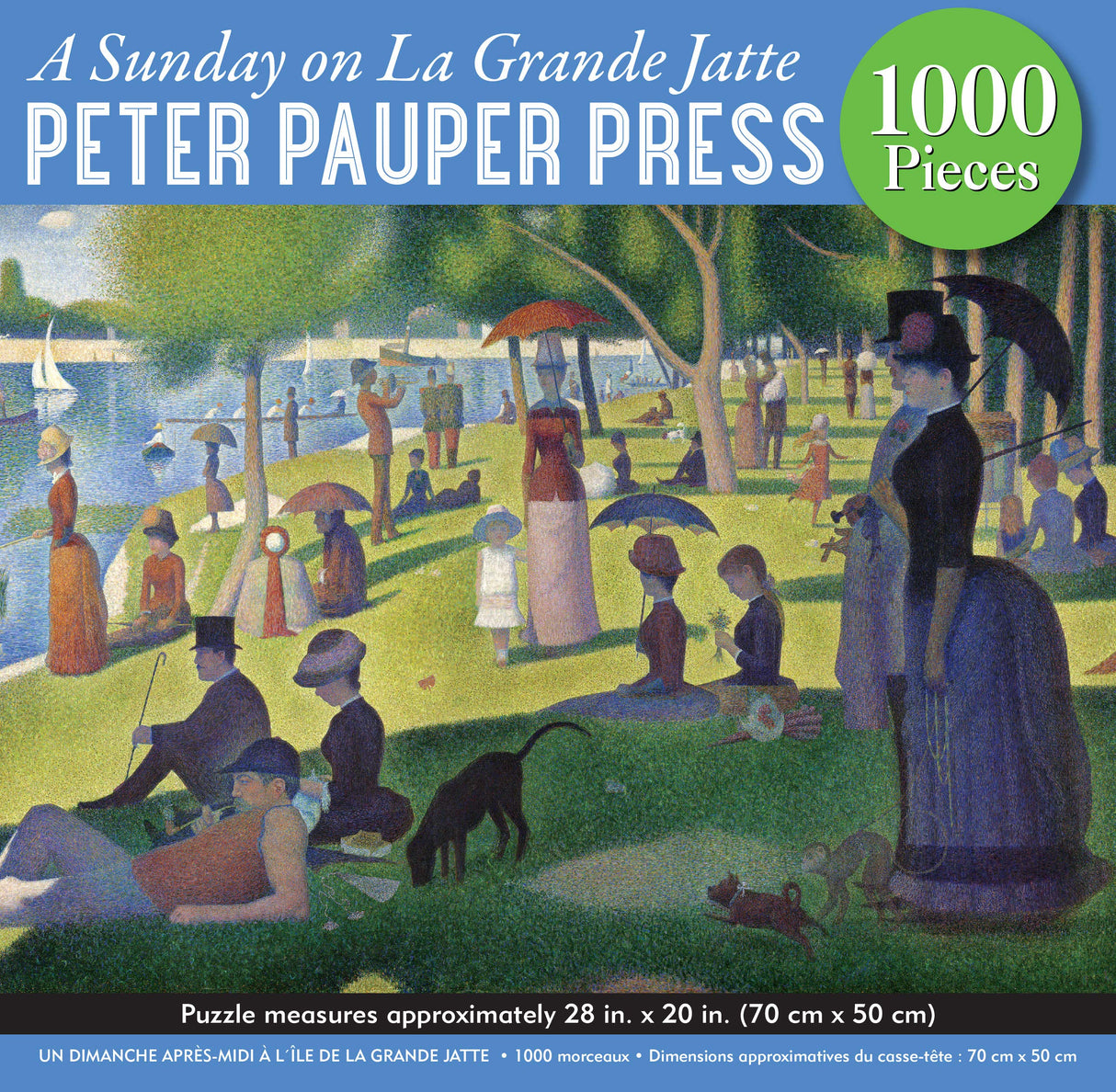 PETER PAUPER PRESS A Sunday on La Grande Jatte 1000 Piece Jigsaw Puzzle PETER PAUPER PRESS