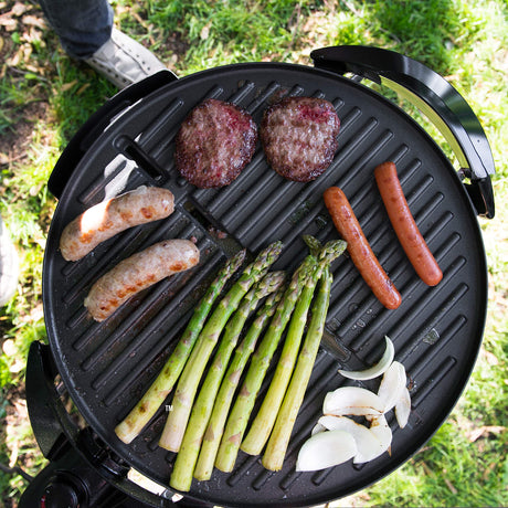 George Foreman Indoor/Outdoor Electric Patio Grill, Apartment Approved, 15-Serving, Removable Stand, Black George Foreman
