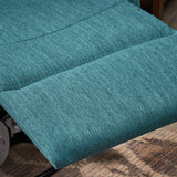 Christopher Knight Home Ishtar Glider Swivel Push Back Nursery Recliner, Teal, Black 35.75D x 25W x 39H in Christopher Knight Home