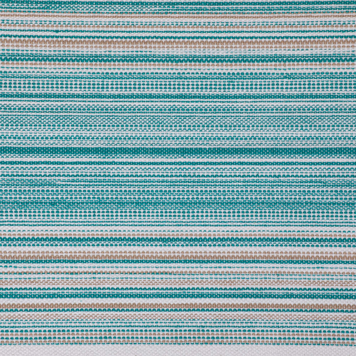 DII Everyday Collection Fringed Stripe Tabletop, Table Runner, 14x72, Teal DII