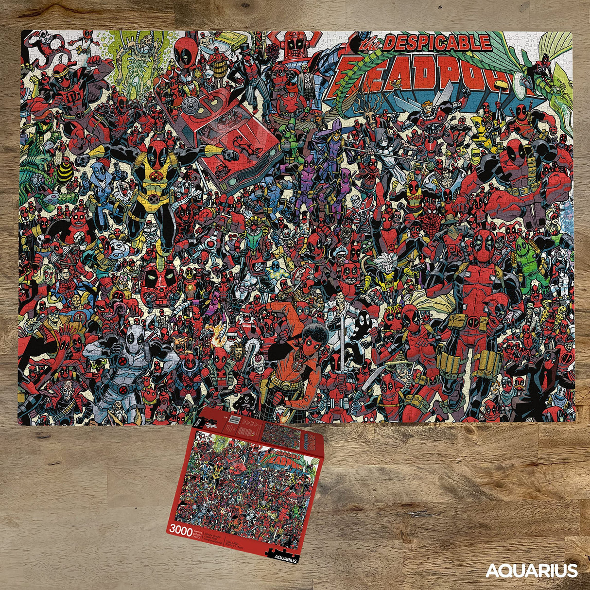 Aquarius Marvel Puzzle Deadpool (3000 Piece Jigsaw Puzzle) - Officially Licensed Marvel Merchandise & Collectibles - Glare Free - Precision Fit - 32 x 45 Inches AQUARIUS
