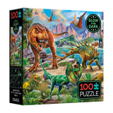 Ceaco - Glow in The Dark - Dinoland - 100 Piece Jigsaw Puzzle Ceaco