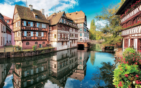 Pintoo Jigsaw Puzzles 4000 Piece for Adults - Strasbourg, Petite France Beautiful Plastic Puzzle for Home Decor Zero Dust Easy Storage [H1755] Pintoo