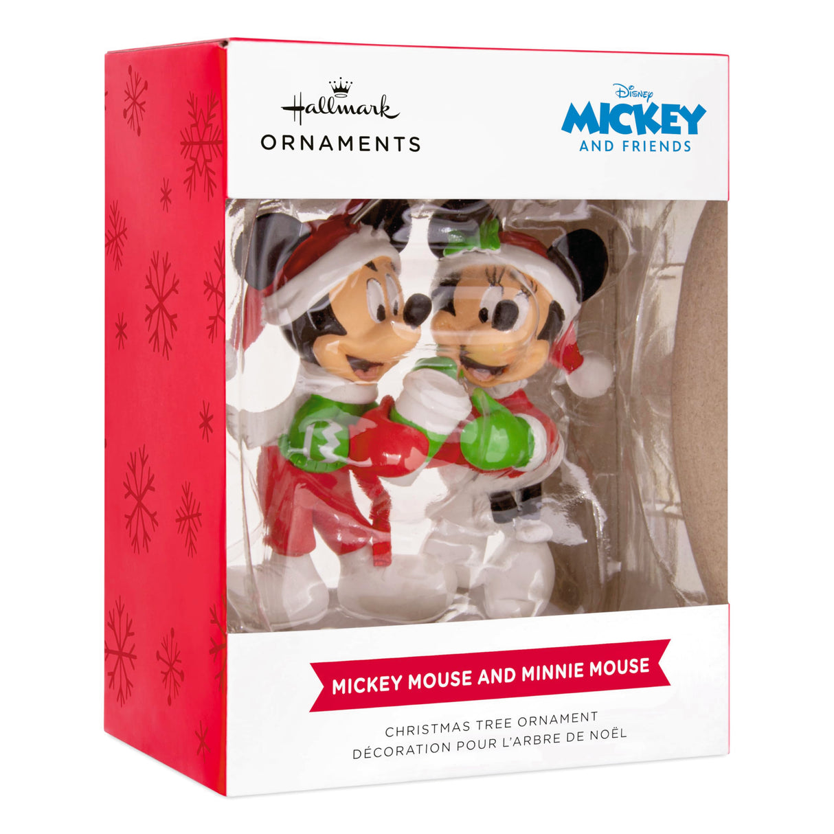 Hallmark Disney Mickey and Minnie Sharing Cocoa Christmas Ornament, Gifts for Disney Fans Hallmark