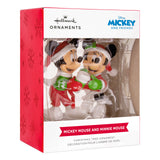 Hallmark Disney Mickey and Minnie Sharing Cocoa Christmas Ornament, Gifts for Disney Fans Hallmark