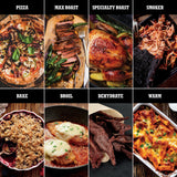 Ninja Woodfire Outdoor Pizza Oven, 8-in-1 Portable Electric Roaster Oven, Heats up to 700°F, 5 Artisan Pizza Settings, Integrated BBQ Smoker Box, Includes Flavored Wood Pellets, Terracotta Red Ninja