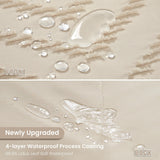 Siiluminisoy Boho Farmhouse Shower Curtain Woven Fabric Cute Beige Shower Curtain, 72 x 72 Tufted Chevron Textured Striped Modern Farmhouse Minimalist Shower Curtain for Bathroom Siiluminisoy