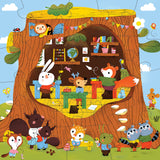 Mudpuppy Forest School 25 Piece Floor Puzzle with Shaped Pieces Mudpuppy