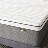 PurrJoys 14 Inch Queen Mattress, Cooling-Gel Memory Foam and Pocket Spring Hybrid Mattress, Queen Bed Mattress in a Box, CertiPUR-US Certified, Medium Firm, Queen Size Mattress PurrJoys
