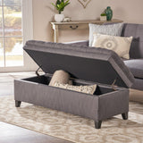 Christopher Knight Home Juliana Fabric Storage Ottoman, Gray Christopher Knight Home