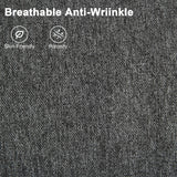 URRED Loveseat Recliner Sofa, Double Manual Recliner RV Sofa with Console, Linen Recliner Chair Home Theater Seating with Cup Holders/Lumbar Pillow/Hidden Storage for Living Room(Grey) URRED