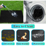 UBeesize 36x30 inch Under Grill Mat,Fireproof Mats for under grill,Grill mats for outdoor grill deck protector,BBQ Mat for Under BBQ,Waterproof,oil-proof and Flame Retardant,Reusable UBeesize