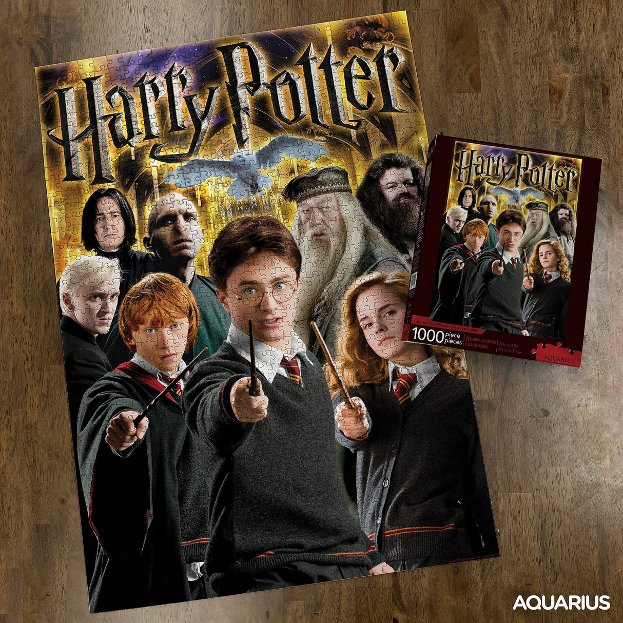 AQUARIUS Harry Potter Puzzle Character Collage (1000 Piece Jigsaw Puzzle) - Officially Licensed Harry Potter Merchandise & Collectibles - Glare Free - Precision Fit - 20x28in AQUARIUS