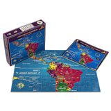 Latin America & Caribbean Map Puzzle – Map of South America – Jigsaw Puzzle-Educational History – 100 Piece Puzzles –The New World Continent – Mexico | Brazil | Chile | Peru | Colombia | South America THE BANTU SUN