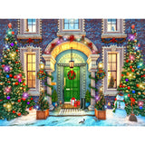 RoseArt - Kodak Premium Holiday Light Up - Christmas Facade - 500 Piece Jigsaw Puzzle for Adults RoseArt