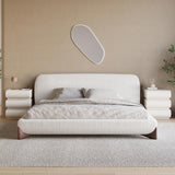 homary Smart Nightstand with Wireless Charging, USB & Type-C Ports – Modern White Leather Night Stand with 3 Drawers, Bedside Table for Bedroom homary