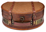 ClearClick Vintage Suitcase Turntable with Bluetooth & USB - Classic Wooden Retro Style ClearClick